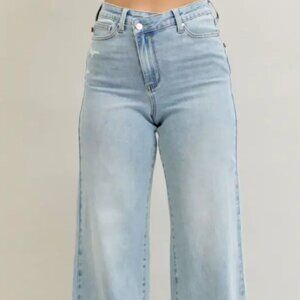 Judy Blue High Waist Retro Wide Criss-Cross Waist Jeans – Style 881024REG